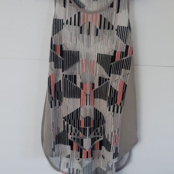Mossimo Supply Co. Tops - 4/$25 Mossimo sheer geometric long blouse large